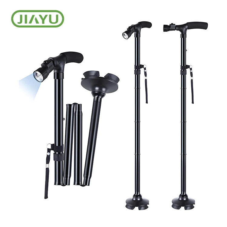 Aluminum Walking Cane with LED Light